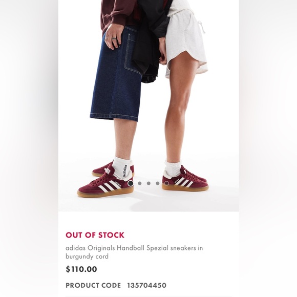 Adidas Burgundy Spezial Sneakers - Picture 9 of 9
